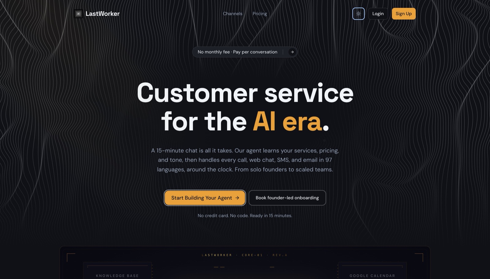 LastWorker app · The last employee you'll ever hire. (AI app development project by Praneet Sah)